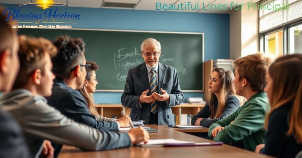 Beautiful Lines for Principal